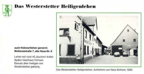 Der Heutige Gasthof Ochsen